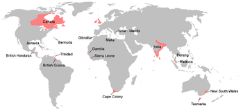 Brita Imperio: Originoj (1497–1583), Anglaj transoceanaj havaĵoj (1583–1707), Unua Brita Imperio (1707–1783)
