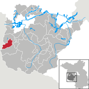 Poziția Buckautal pe harta districtului Potsdam-Mittelmark