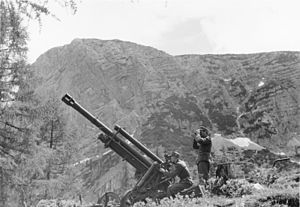 Bundesarchiv Bild 146-1993-043-13, Dachsteingebirge, Gebirgsjäger mit Gebirgshaubitze.jpg