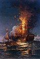 Burning of the Frigate Philadelphia in the Harbor of Tripoli, February 16, 1804, 1897