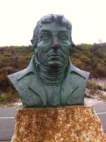 Bust of Baudin in Albany, Western Australia