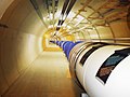 Modell av Large Hadron Collider-tunneln