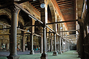 Example of a Mamluk mosque in the traditional hypostyle form, the al-Maridani Mosque (1340)