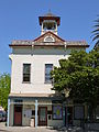 Calistoga City Hall, located at 1232 Washington Street in Calistoga, California 94515-1440. Front side, facing south, shown.