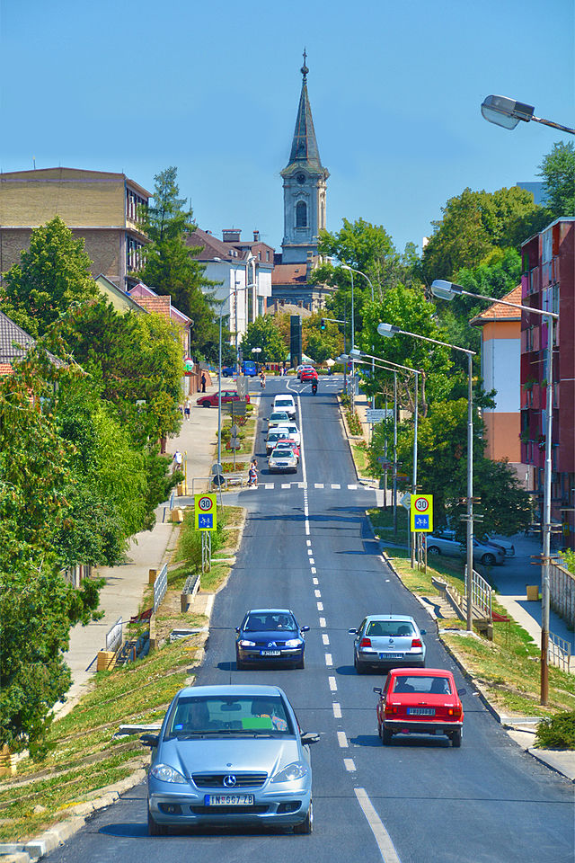 Улица цара Душана у Инђији, Србија