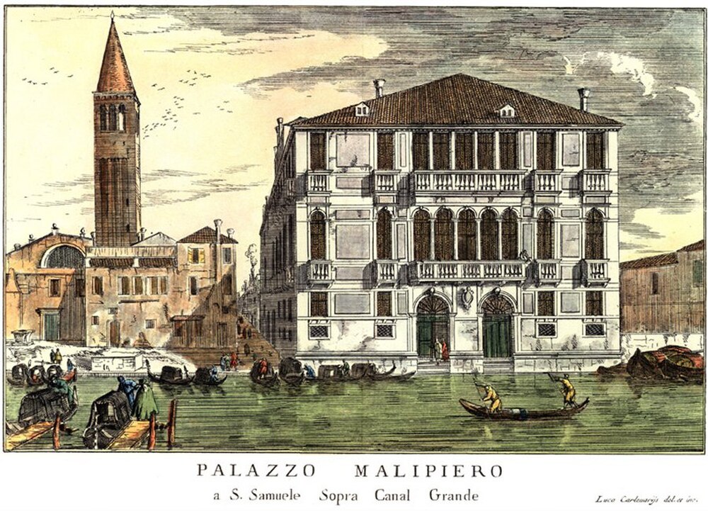 Carlevarijs- Veduta di Palazzo Malipiero