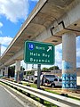 PR-21 west at its interchange with PR-18 north in Monacillo Urbano barrio