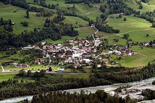 <span class="mw-page-title-main">Castrisch</span> Former municipality in Graubünden, Switzerland