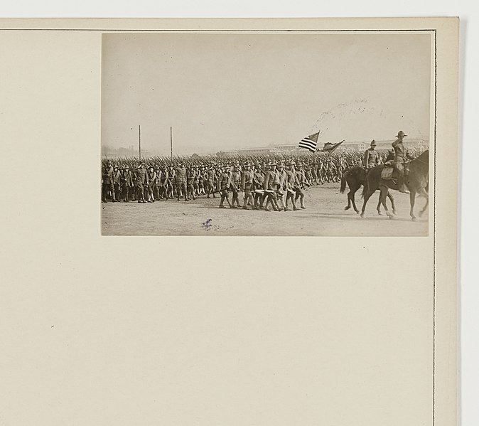 File:Ceremonies - Camp Funston thru Camp Lee - Review of 328th Regiment Infantry At Camp Gordon, Atlanta, Georgia - NARA - 26422369 (cropped).jpg