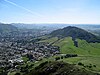 San Luis Obispo; Cerro San Luis (the hill for which the city is named) is on the right