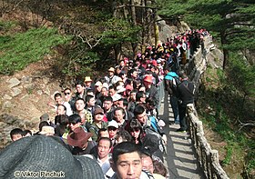 Queue (Huangshan, China, 2013) Photo taken on a Papuan expedition