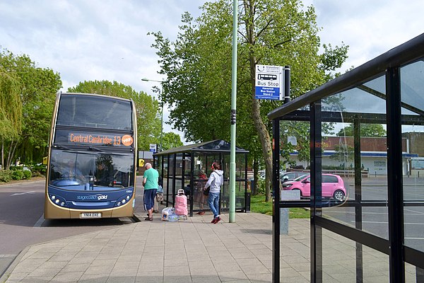 Stagecoach Gold bus 13 at Haverhill bus station