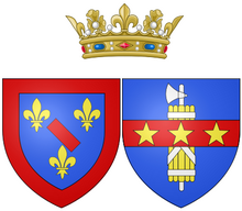 Coat of arms of Anne Marie Martinozzi as Princess of Conti.png