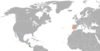 Location map for Costa Rica and Portugal.