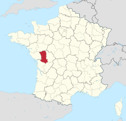 Разположение на Дьо Севър във Франция