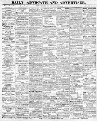 <i>Advocate</i> (Pittsburgh) 19th-century newspaper published in Pittsburgh, Pennsylvania, United States