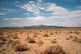 Desert incoming near Shoshones