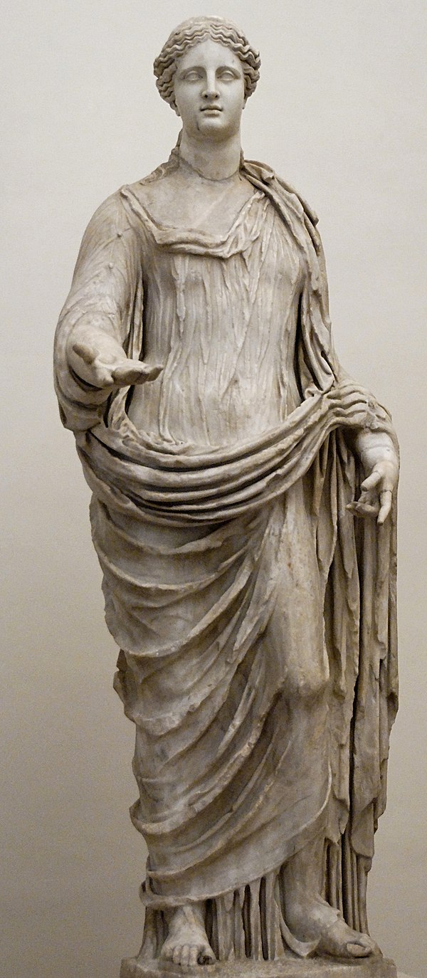 A marble statue of Demeter, National Roman Museum