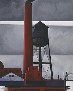 Cheminée et Château d'eau, Charles Demuth, 1931.