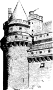 La tour nord-est restaurée.
