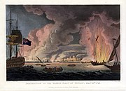 Destruction of the French Fleet at Toulon 18th December 1793