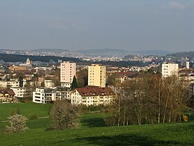 Dietikon and the Limmattal, in the background Schlieren and Zurich