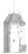Illustration du donjon d'Étampes.