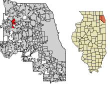 DuPage County Illinois Incorporated and Unincorporated areas Hanover Park Highlighted.svg