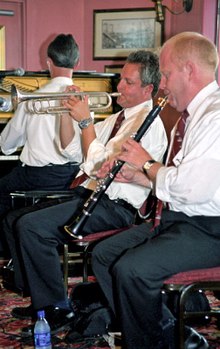 Jazz band on the Natchez, 2005 DukeBandNatchez2007OhmerB.jpg