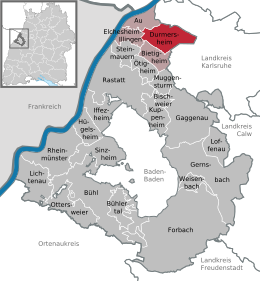 Durmersheim - Localizazion