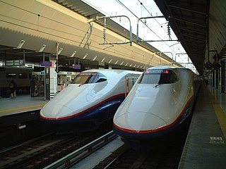 Shinkansen en gare de Tokyo