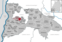 Läget för Ebringen i Landkreis Breisgau-Hochschwarzwald