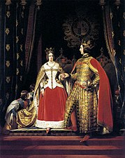 Rainha Victoria e Príncipe Albert no Bal Costumé de 12 de maio de 1842