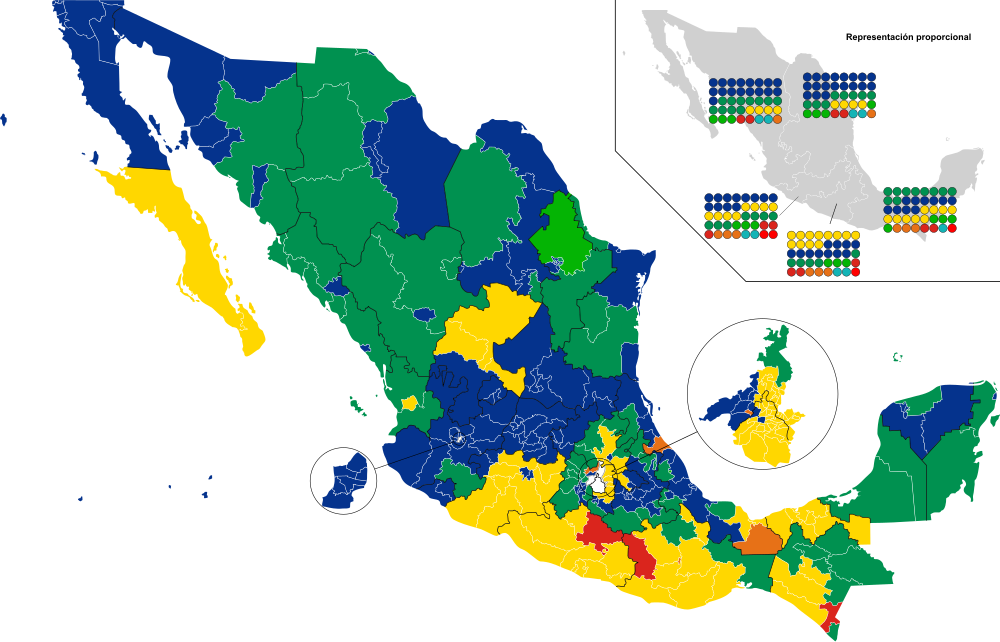 Legislativní volby v Mexiku v roce 2006 podle federálního okresu.svg