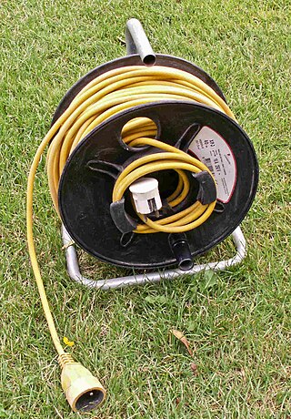 <span class="mw-page-title-main">Reel</span> Device used to wind and store cord, cable and hose, etc