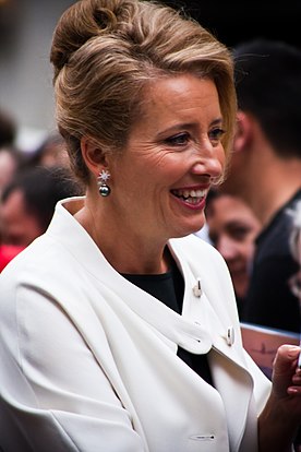 Photo of Emma Thompson at the premiere of Last Chance Harvey.