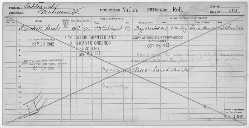 File:Enrollment for Cherokee Census Card D92 - NARA - 251840.tif