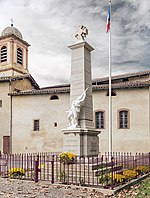 Le Poilu mourant en défendant le Drapeau (monument aux morts)