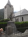 Català: Església d'Eth Saut el dia de la festa del formatge de la Vall d'Aspa, a l'hora de plegar. Occitan : Glèisa d'Eth Saut (Vath d'Aspa).