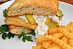 Thumbnail for File:Fish sandwich with dill tartar sauce.jpg