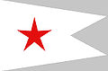 外航客船定期便会社の赤い星ラインの旗