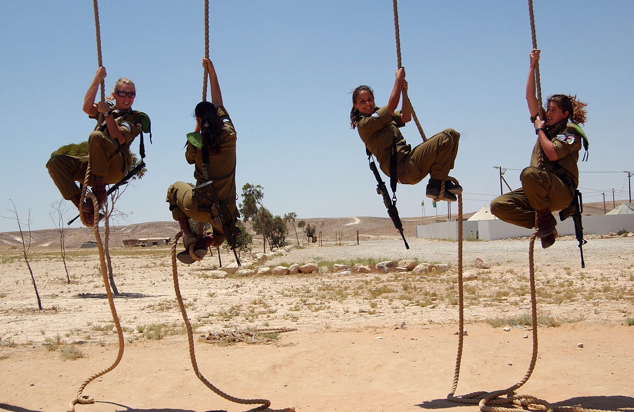 File:Flickr - Israel Defense Forces - Climbing Up the Infantry Command Rope,  Graduating an Officers Course.jpg - Wikimedia Commons