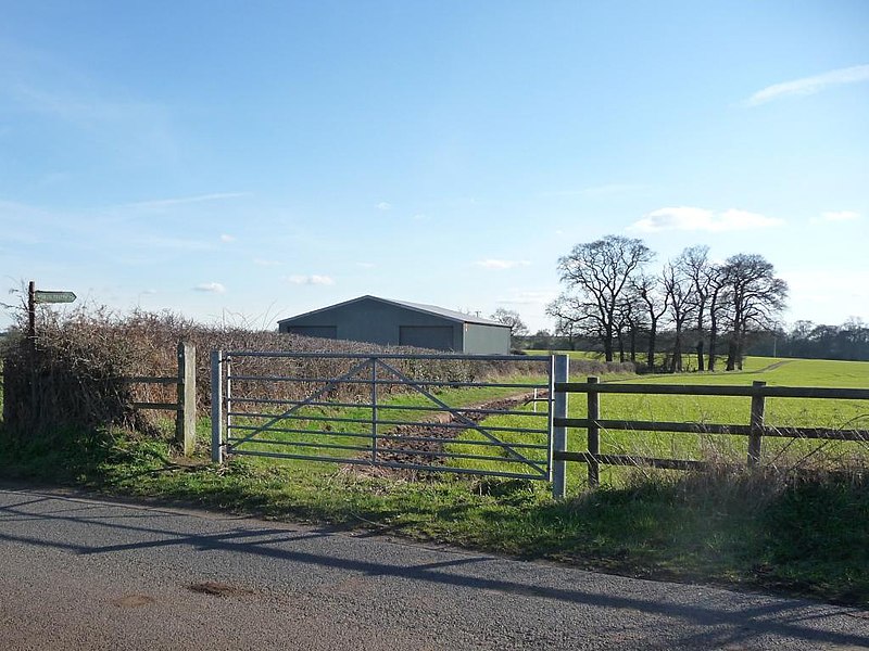 File:Footpath sign on Gorsey Lane - geograph.org.uk - 2308571.jpg