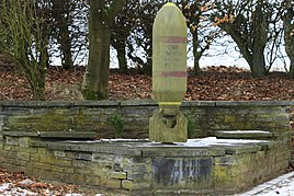 Freedom Monument - aerial bomb at the entrance to the village