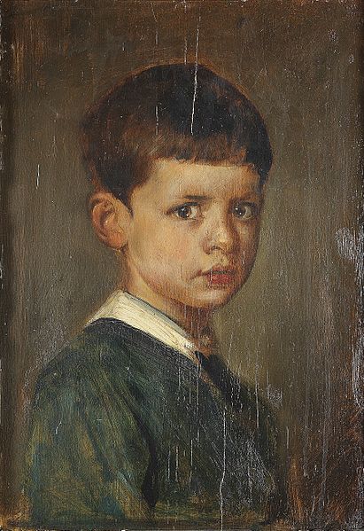 Portrait of Rupprecht as a child by Franz von Lenbach c. 1874.