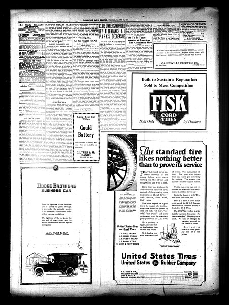 File:Gainesville Daily Register and Messenger (Gainesville, Tex.), Vol. 37, No. 302, Ed. 1 Wednesday, July 20, 1921 - DPLA - 04110f392e41d3a87e3587a8435eb87a (page 2).jpg