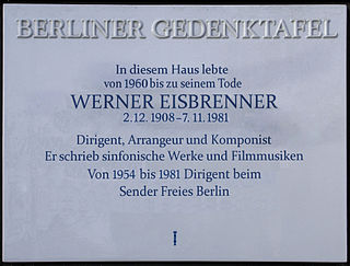 Werner Eisbrenner German composer and conductor
