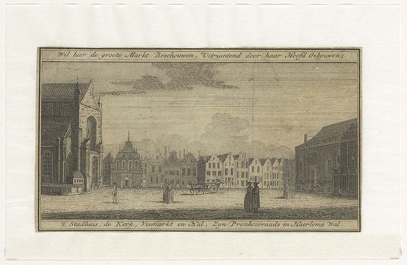 File:Gegevens cataloguskaartje Grote Markt, zuidzijde, met Grote Kerk en Raadhuis, Inventarisnummer NL-HlmNHA 1100 KNA006001788.JPG