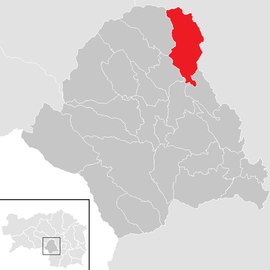 Poloha obce Geistthal v okrese Voitsberg (klikacia mapa)