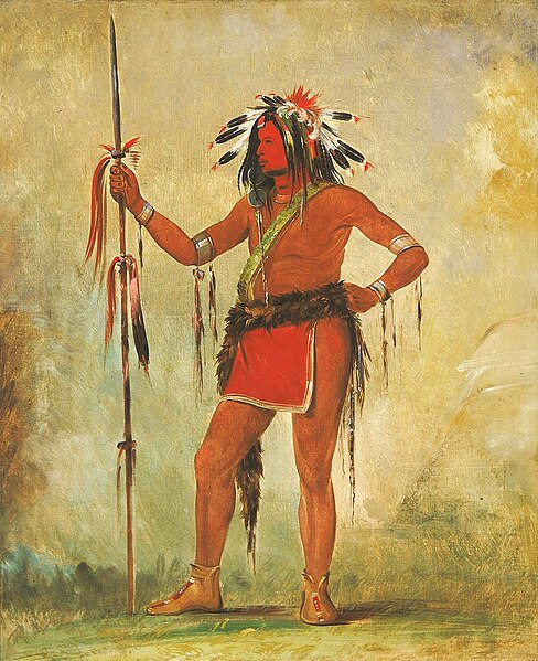 File:George Catlin - Cáh-be-múb-bee, He Who Sits Everywhere, a Brave - 1985.66.187 - Smithsonian American Art Museum.jpg